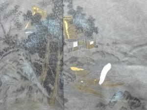 アンティーク　猟師模様男物単衣長襦袢